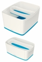 Przybornik na biurko Leitz my box organizer podłużny - biało-niebieski (52581036)