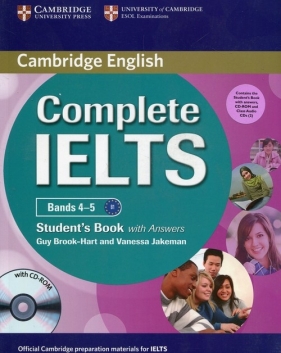 Complete IELTS Bands 4-5 Student's Pack (Student's Book with Answers with CD-ROM and Class Audio CDs (2)) - Brook-Hart Guy, jakeman Vanessa