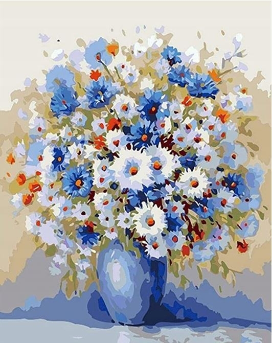 Diamentowa mozaika - Bukiet kwiatów (NO-1007760)