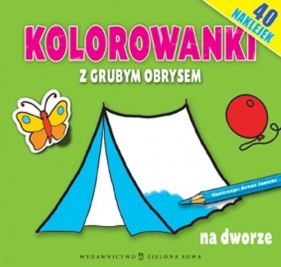 Kolorowanki z grubym obrysem Na dworze