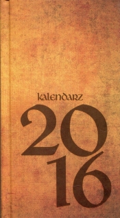 Kalendarz 2016 Kieszonkowy Lux brązowy - <br />