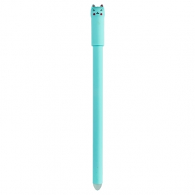 Długopis żelowy wymazywalny niebieski - Kot, 1 szt