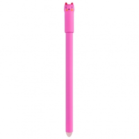 Długopis żelowy wymazywalny niebieski - Kot, 1 szt