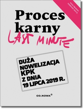 Last Minute Proces Karny 2019