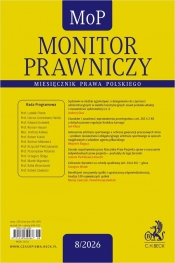 Monitor Prawniczy Nr 8/2026 - Opracowanie zbiorowe