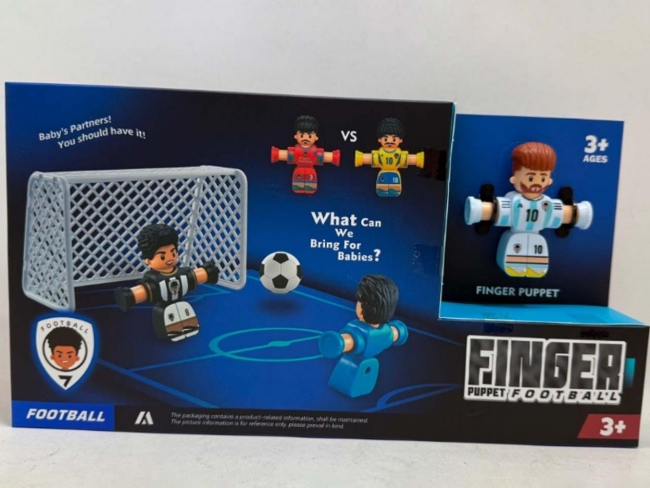 Piłkarze x2 + piłka x2 + bramka color box