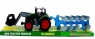 Traktor z turem i pługiem