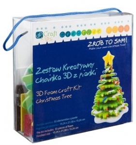 ZESTAW KREATYWNY CHOINKA 3D Z PIANKI BPZ-DP CRAFT - KSPI-104