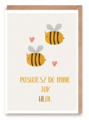 Walentynka Pszczółki, eko koperta K156