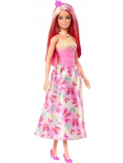 Barbie Księżniczka Lalka różowy strój