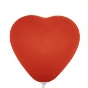 Balony serca CR 28cm. czerwone 25szt.  /0837-001/