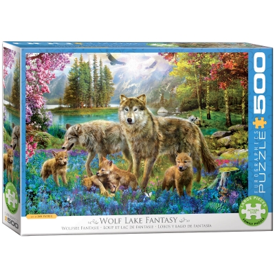 <img src='https://webimage.pl/pics/609/3/d628136753609.jpg' style='height:440px' /> Puzzle 500 Wolf Lake Fantasy 6500-5360