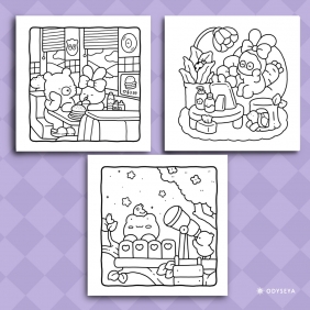 Cozy Friends. Urocza i relaksująca kolorowanka - Coco Wyo