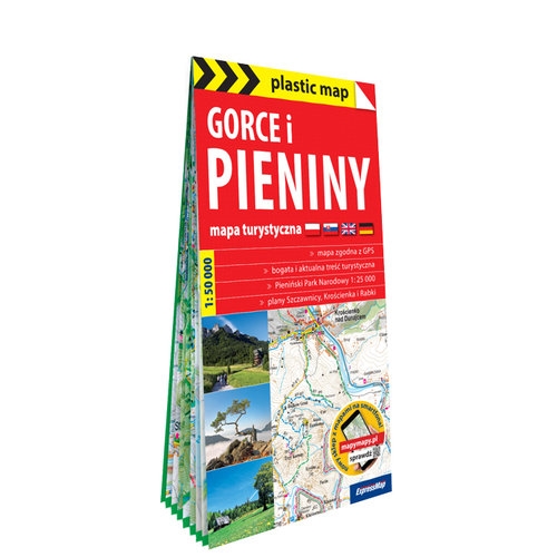 Gorce i Pieniny foliowana mapa turystyczna 1:50 000