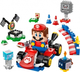 Lego, Super Mario - Mario Kart™ — Interaktywna figurka LEGO® Mario™ i Standard Kart, 278 el. (72043)