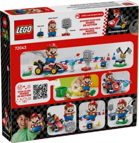 Lego, Super Mario - Mario Kart™ — Interaktywna figurka LEGO® Mario™ i Standard Kart, 278 el. (72043)