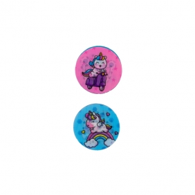 Stempel z naklejkami – 100 naklejek wielokrotnego użytku + książeczka – Jednorożec