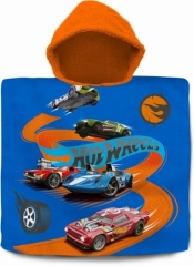 Ponczo kąpielowe 60x120cm bawełna Hot Wheels