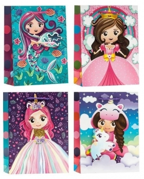 Torebka dziecięce Pop-Up 3D 18x24x8cm mix ROZETTE