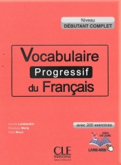 Vocabulaire progressif du francais Niveau debutant complet Książka +CD