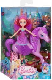 Barbie Mini Wróżka i Pegaz fioletowa - <br />