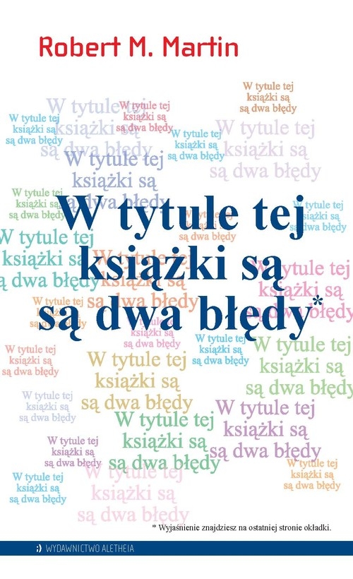 W tytule tej książki są są dwa błędy