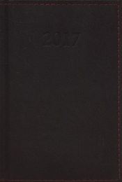Kalendarz 2017 KKB-6DL książkowy lux brązowy