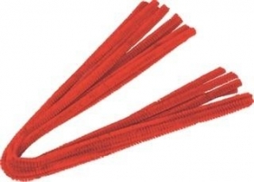 Drucik oplatany 50cm czerwony 10szt