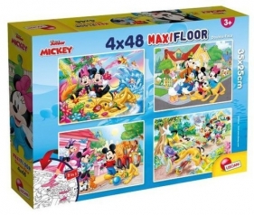 Puzzle SuperMaxi 4x48 Myszka Miki i Przyjaciele