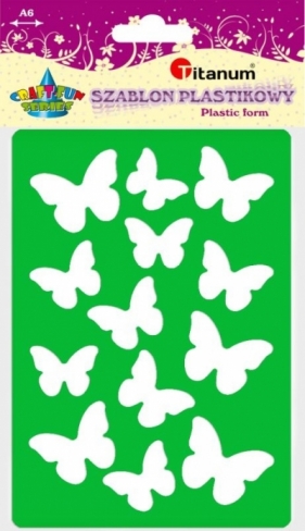 Szablon A6 plastikowy 22933 motyle