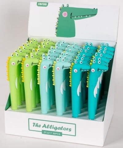 Długopis żelowy Silky 12 Alligator MIX (36szt)
