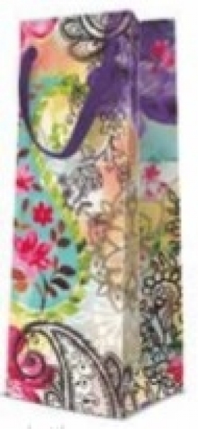 Torba butelkowa standard kwiaty - AGB021404