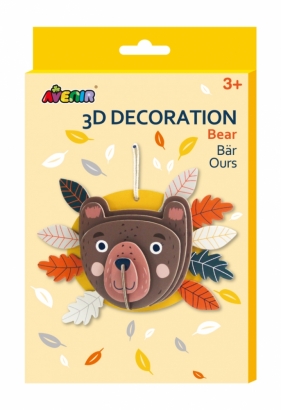 Dekoracja 3D - Miś (PZ205061)