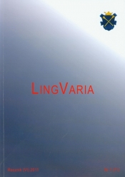 LingVaria 2011/1 (11) Rocznik VI