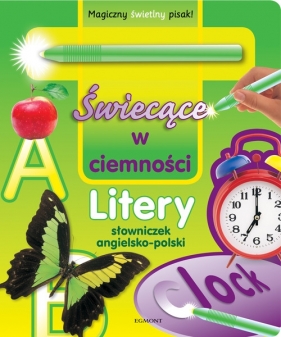 Świecące w ciemności Litery słowniczek angielsko-polski