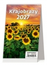Kalendarz 2027 biurkowy miesięczny pionowy - Krajobrazy