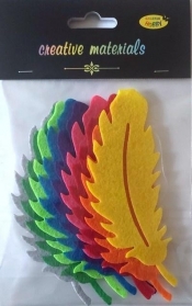 Piórka z filcu 13x4,5cm 9szt