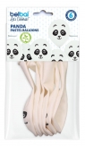 Balony panda 30cm 6szt