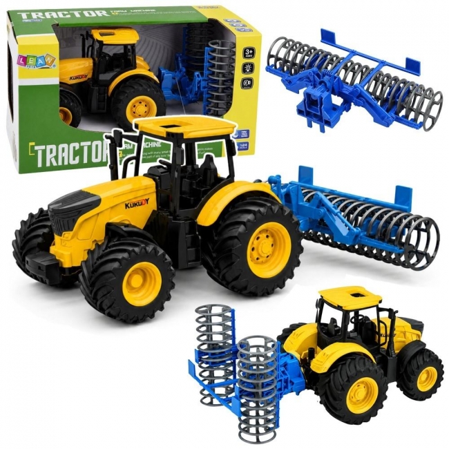 <img src='https://webimage.pl/pics/611/5/d5907990205611.jpg' style='height:440px' /> Traktor z wałem uprawowym 1:24