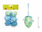 Ozdoba jajka plastik 6cm/6szt. mix S150041/B