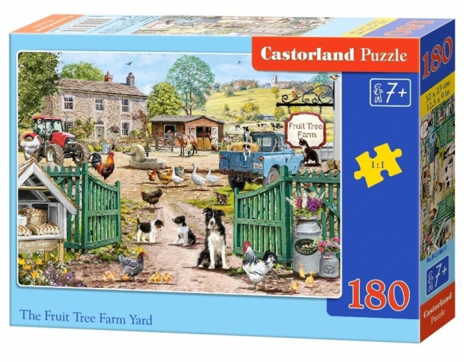 <img src='https://webimage.pl/pics/611/8/d5904438018611.jpg' style='height:440px' /> Puzzle 180 The Fruit Tree Farm Yard CASTOR