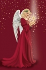 Karnet Boże Narodzenie - Ruby Angel