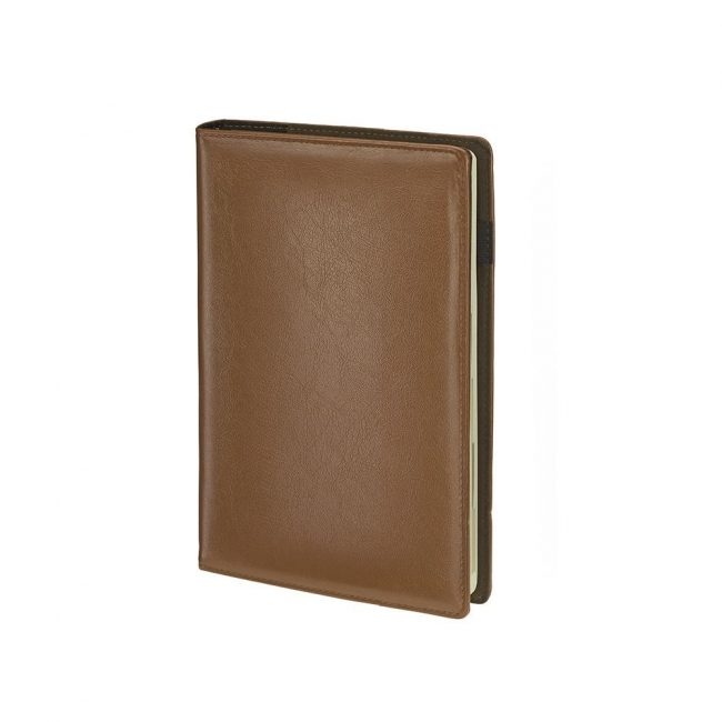 Kalendarz 2026 B6 wymienny wkład dzienny brązowy