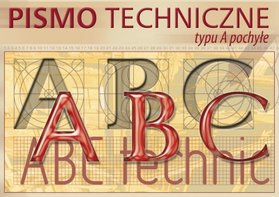 Blok - pismo techniczne typu A pochyłe A4