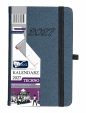Kalendarz 2027 A6 tygodniowy Techno - grafitowy