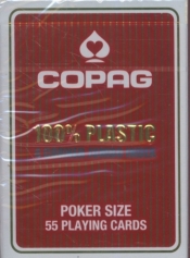 Karty do gry Copag 100% plastic 4 corner jumbo index