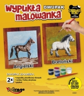 Wypukła malowanka Dwupak Konie Angielski-Bretoński (63061)