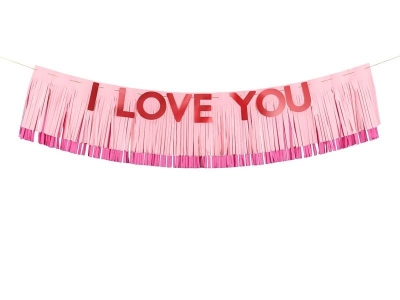 Baner I Love You 150x30cm