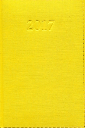 Kalendarz 2017 KKB-6DL Książkowy LUX żółty