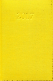 Kalendarz 2017 KKB-6DL Książkowy LUX żółty